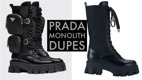 prada sandals dupe amazon|Prada monolith dupe boots.